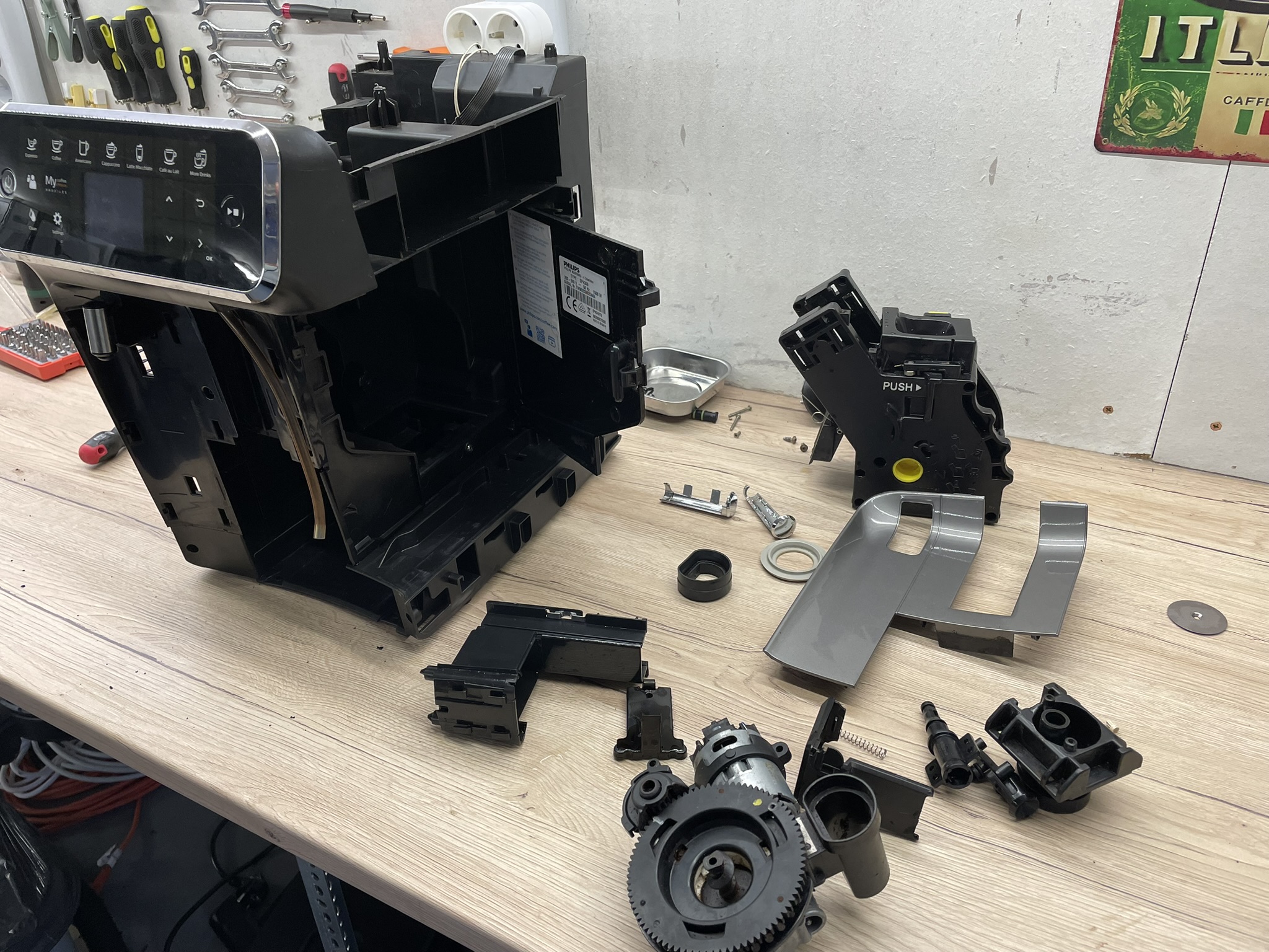 Philips EP szétszedve