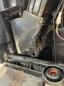 Jura automata kávégép koszos főzőegység